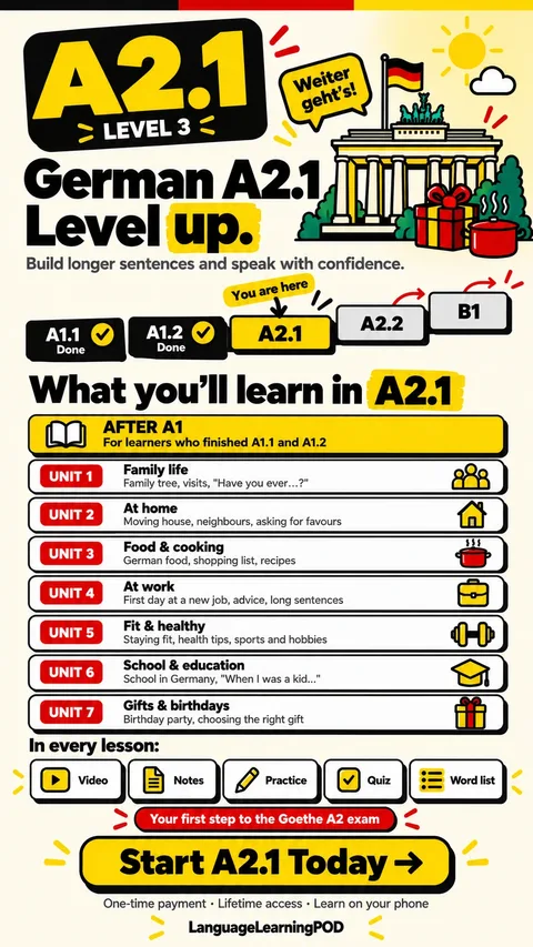 German A2.1 course