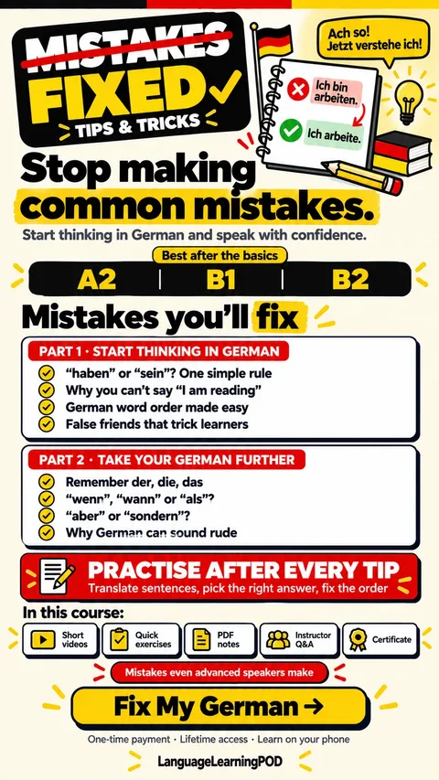 Mistakes fixed, tips and tricks